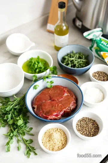 Herb-Crusted Sirloin Steak with Garlic Mashed Potatoes ingredients