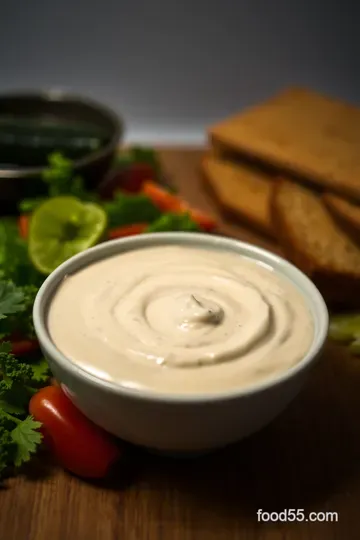 Homemade Dairy-free Thousand Island Dressing presentation