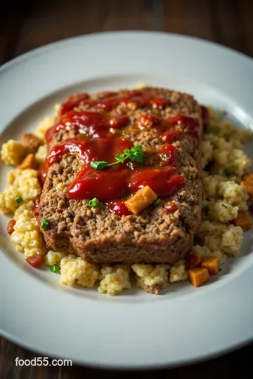 Homestyle Meatloaf with Savory Stove Top Stuffing presentation