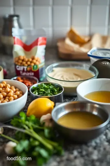 Irresistibly Creamy Roasted Garlic Hummus ingredients