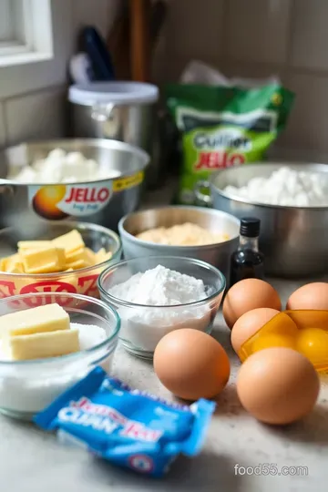 Jolly Layered Cake with Jello Surprise ingredients