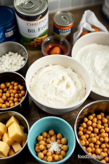 Julie Tichon’s Savory Chickpea Galette ingredients