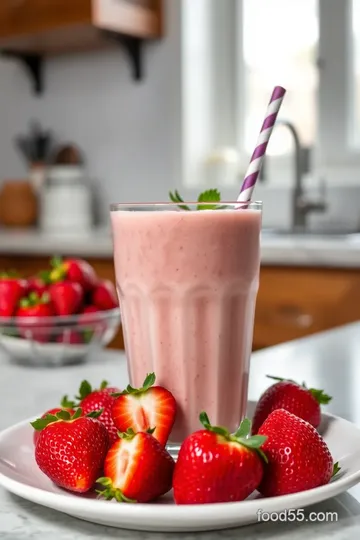 Keto Strawberry Smoothie with Almond Milk steps