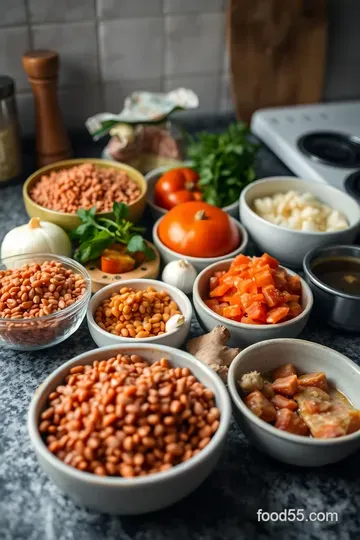 Lentil Delight: Creamy Dahl Soup ingredients