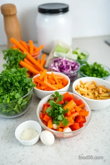 Spicy Carrot Salad ingredients