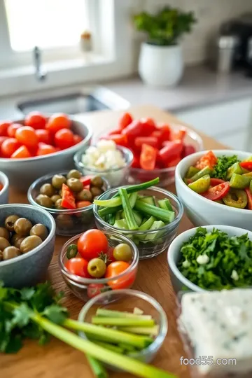 Mediterranean Cucumber and Tomato Salad ingredients