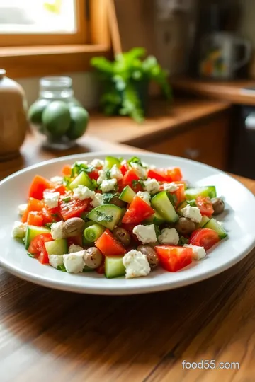 Mediterranean Cucumber and Tomato Salad steps