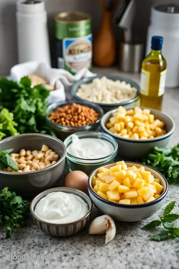 Mediterranean Stir Fry with Skordalia ingredients