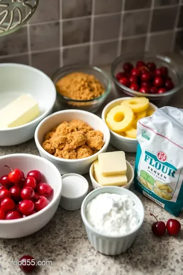 Mini Pineapple Upside Down Cakes ingredients