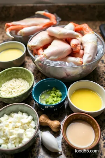 Oven Roasted Crab Legs with Garlic Butter ingredients