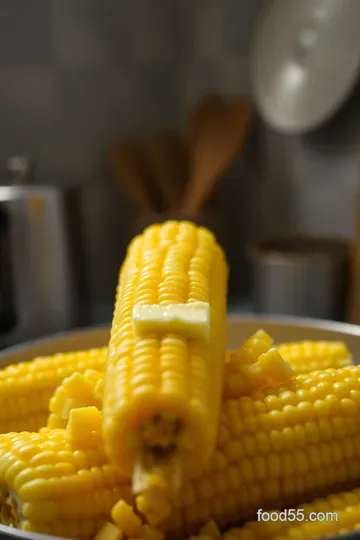 Perfectly Boiled Corn on the Cob presentation