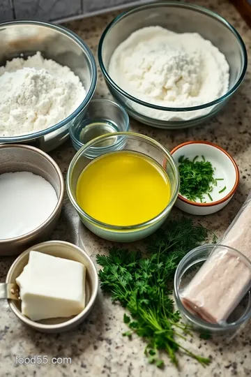 Lavash Bread with Cream Cheese and Green Herbs ingredients