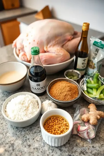 Japanese-Style Thanksgiving Feast ingredients