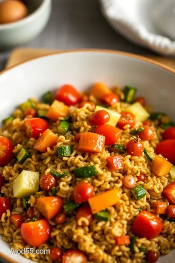 Roasted Vegetable Fregula presentation