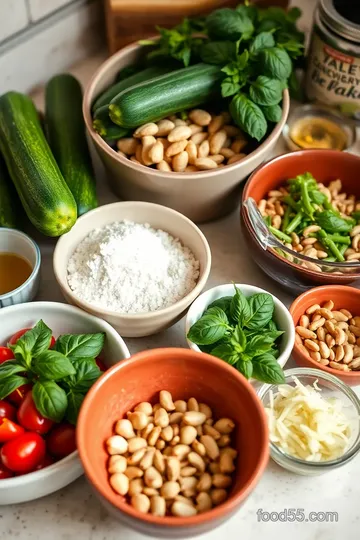 Pesto Langostino Zucchini Noodles ingredients