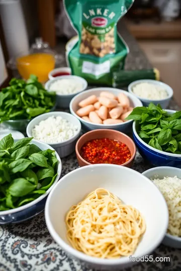 Pesto Langostino Zucchini Pasta ingredients