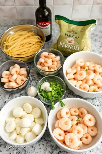 Pernod-Infused Creamy Seafood Pasta ingredients