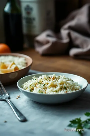 Savory Herb-Infused Risotto with Wild Mushrooms presentation