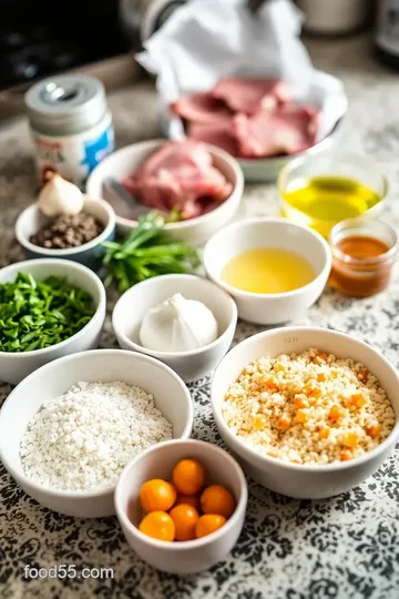 Garlic and Herb Lamb Chops with Dried Apricot Couscous ingredients