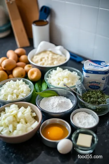 Shabbanukkah Latkes with Herbed Yogurt Sauce ingredients