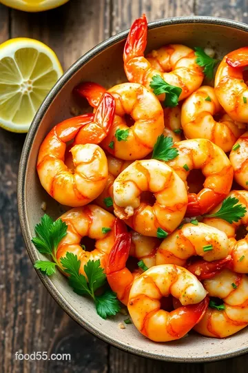 Marcella Hazan-Inspired Garlic Shrimp presentation