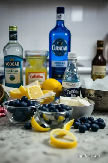 Sparkling Blue Martini Bliss ingredients