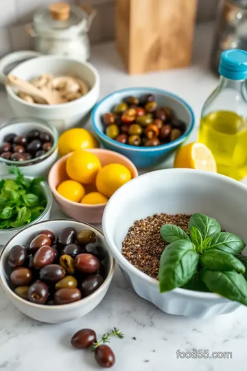 Spicy Marinated Olives with Aleppo Pepper ingredients