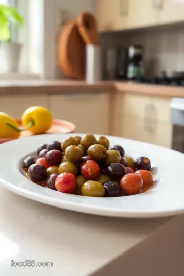 Spicy Marinated Olives with Aleppo Pepper steps