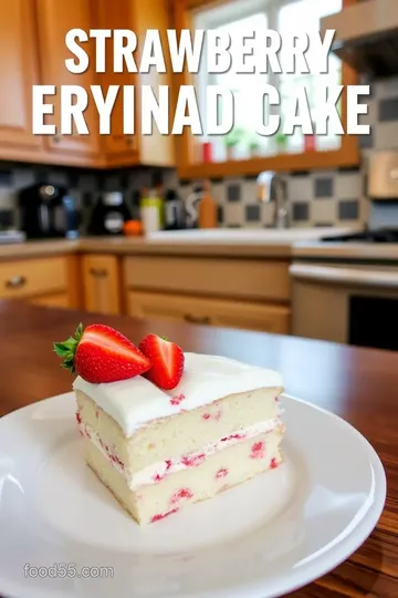 Strawberry Earthquake Cake steps