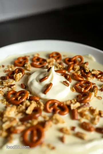 Sweet & Salty Delight: Jello Pretzel Dessert presentation