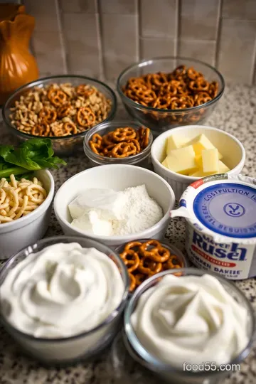 Sweet & Salty Pretzel Salad Delight ingredients