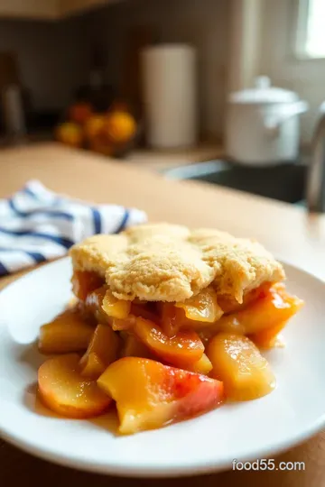 Sweet Summertime Peach Cobbler steps