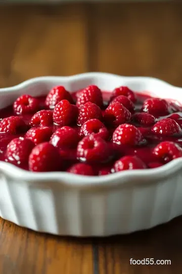 Sweet & Tart Homemade Raspberry Pie Filling presentation