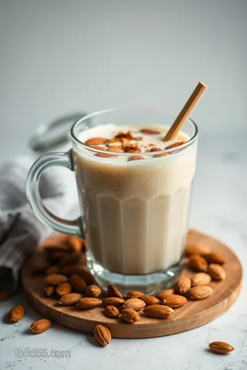 Toasted Almond Drink presentation