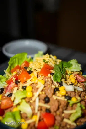 Ultimate Taco Salad: A Flavor-Packed Fiesta in a Bowl! presentation