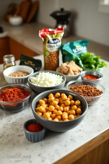 Spicy Roasted Chickpea Bites ingredients