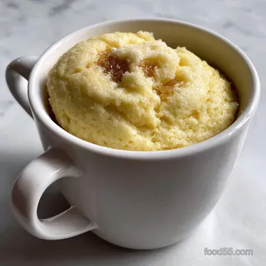 3 Ingredient Mug Cake: Vanilla Cake in 4 Minutes