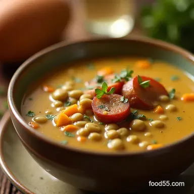 Creamy Instant Pot Split Pea Soup Recipe Ready in 50 Mins Recipe Card