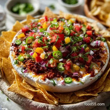 7 Layer Dip: Party-Ready in 20 Minutes Recipe Card