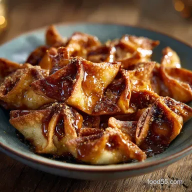 Air Fryer Caramel Apple Wontons: Easy, Ultra-Crispy Fall Dessert Recipe Card