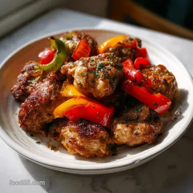 Air Fryer Chicken and Peppers: Easy Weeknight Dinner