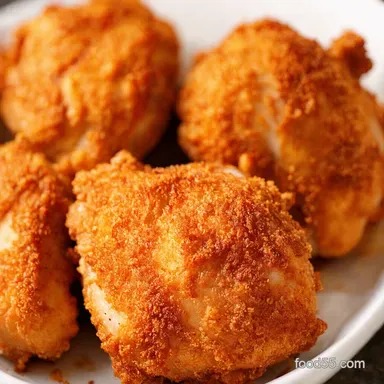 Air Fryer Chicken Thighs Crispy Juicy Takeout Fakeaway Recipe Card