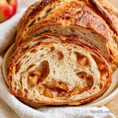 Apple Cinnamon Sourdough Bread for 1 Loaf Recipe Card