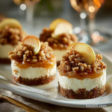 Apple Crisp Mini Cheesecakes: Easy, Individual Fall Dessert Recipe