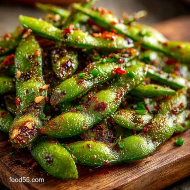 Easy Asian Spicy Garlic Edamame so Garlicky ChiliKissed Snack