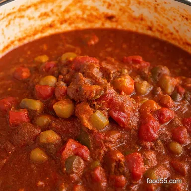 My Award Winning Chili Recipe Hearty TexasStyle Recipe Card