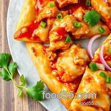 Easy & Sweet BBQ Chicken Delight Pizza: A Family Favorite Recipe Recipe Card