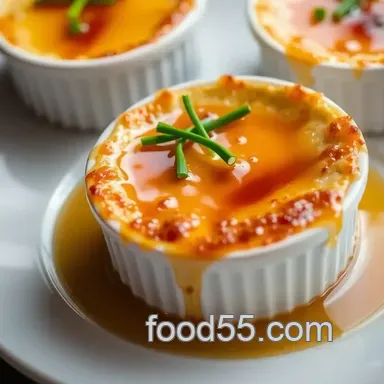 The Secret to Amazing Bake Crab Brûlée with Sweet Caramel Crust Recipe Card