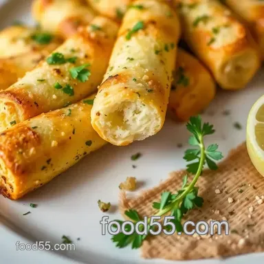 Bake Garlic Bread Cylinders - Deliciously Crunchy Recipe Card