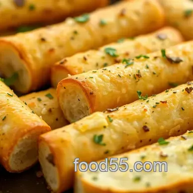 Bake Garlic Bread Cylinders - Deliciously Crunchy